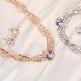 Conjunto em Zircônias Gota