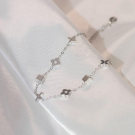 Pulseira de Trevo - Aço Inox