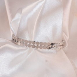 Bracelete em Aço Inox Esferas - Aço inox