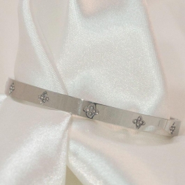 Bracelete Trevo - Aço Inox