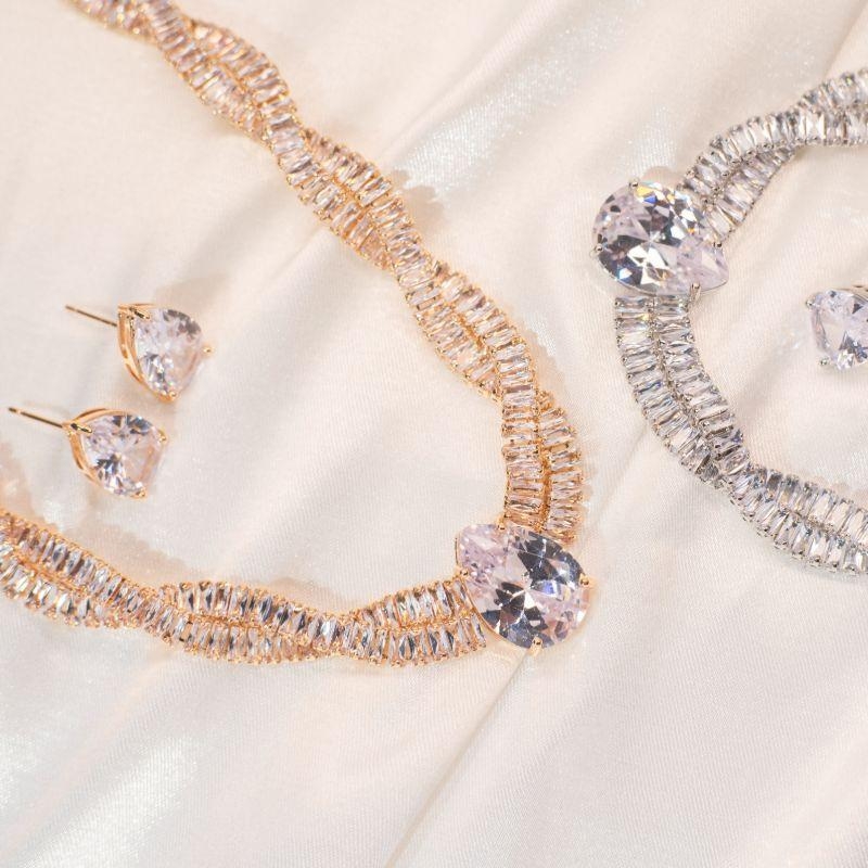 Conjunto em Zircônias Gota