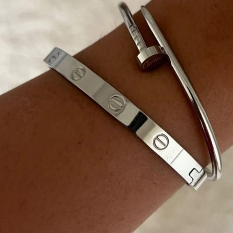 Bracelete Inspiração Cartier  - Aço inox