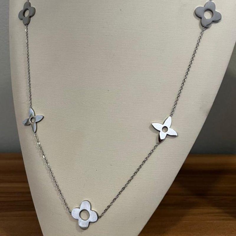 Colar Trevo Inspiração - Aço Inox