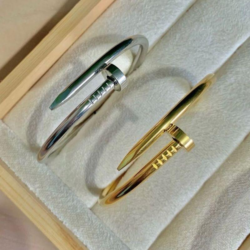 Bracelete Prego - Aço com banho de Ouro